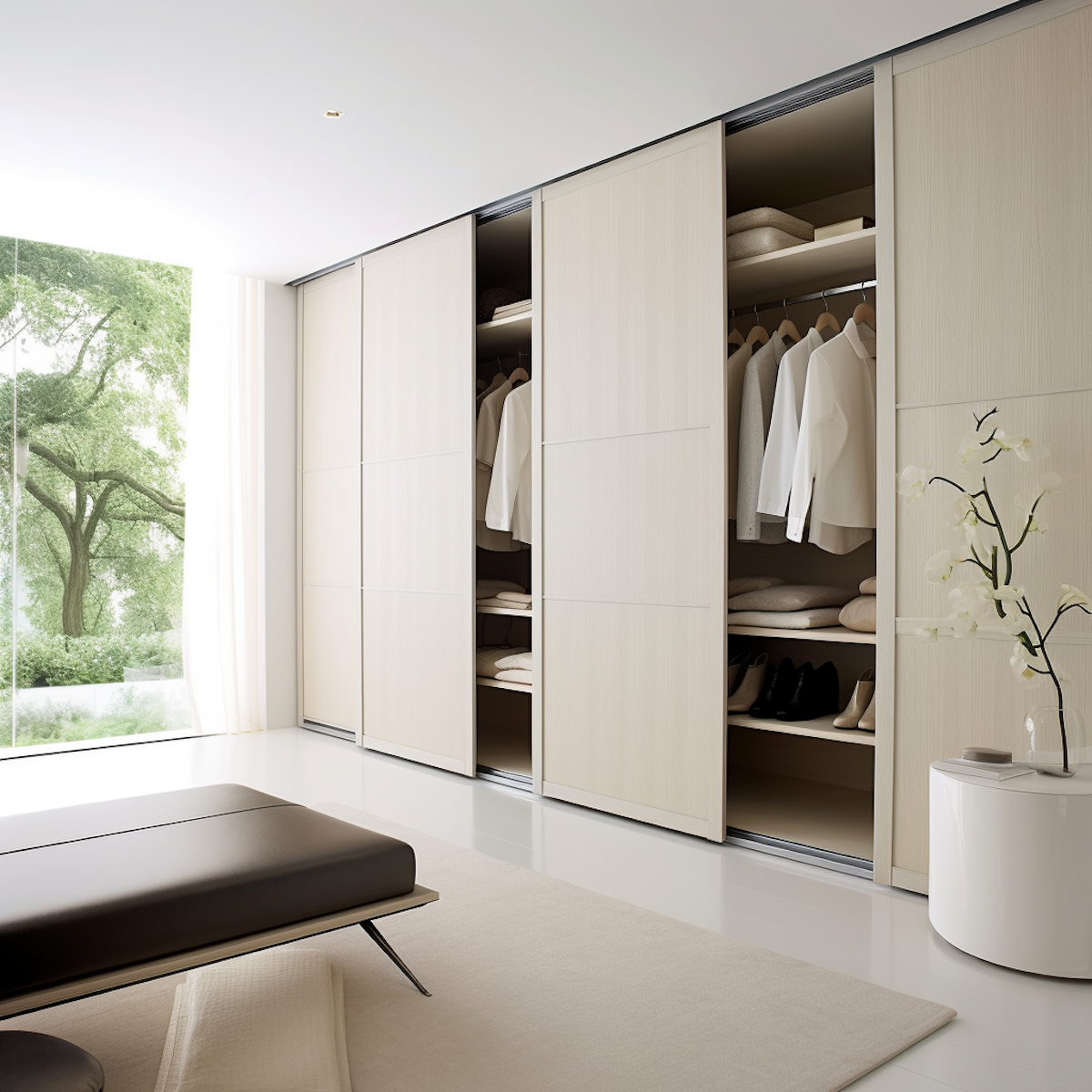 Serene Modern Wardrobe with Harmonious Accents-2